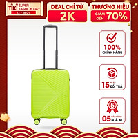 Vali du lịch Aber PP02 New: Nhựa PP chống Bể vỡ, Siêu Nhẹ - Fluorescent - Size 20