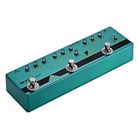MOSKY BE5 5-in-1 Guitar Multi-Effects Pedal Delay + Distortion + Overdrive + Booster + Buffer Full Metal Shell with True