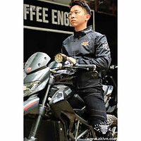 Áo giáp bảo hộ moto đi phượt chống nước nhẹ có kèm sẵn giáp bên trong