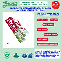 Kem đánh răng tự nhiên dâu tây, nha đam hữu cơ Trẻ em,75g