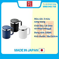 Ly giữ nhiệt inox với thép không gỉ hàng nội địa Nhật Bản Tặng Cafe MeetMore (Mẫu mới - Giao màu ngẫu nhiên)