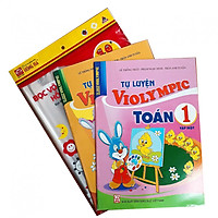 Combo Tự luyện Violympic Toán lớp 1 + tập bọc sách vở