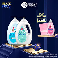 Bộ 2 Chai Sữa Tắm Johnson's Baby Cho Bé - Milk Rice & Active Fresh - Dung Tích 1000mlx2