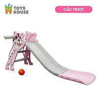 Cầu trượt kèm Khung bóng rổ cho bé Toys House WM19024, hàng chính hãng cao cấp