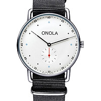 ONOLA 3806 Men Quartz Watch Leather Nylon Band Fashion Multifunction Wristwatch 3ATM Watches