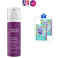 Tinh chất chống lão hóa 1% retinol Paula's Choice clinical 1% retinol treatment TẶNG mặt nạ Sexylook (Nhập khẩu)