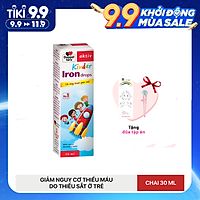 Siro bổ sung muối sắt ngừa thiếu máu cho bé Doppelherz Aktiv Kinder Iron Drops (Chai 30ml)