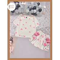 PIJAMA ĐỒ BỘ ĐỒ NGỦ MẶC NHÀ NỮ, LỤA LATIN MỀM MỊN MƯỚT MÁT MÙA HÈ, HỌA TIẾT XINH XẮN ĐÁNG YÊU, QUẦN CỘC