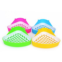 Portable Pet Rabbit Triangle Toilet Tray Urinal Bowl Pee Training Toilet Pet Supplies