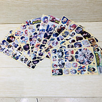 Ảnh dán 12 tấm sticker Boku No Hero Academia Học viện anh hùng anime chibi tặng thẻ Vcone