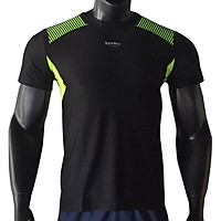 Áo Sport Handee Đen Phối Xanh Neon AM113-2