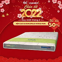Nệm cao su Dunlopillo World Pure đạt chuẩn quốc tế, sở hữu công nghệ Puro Tex giúp ngăn ngừa dị ứng, tái tạo sức khoẻ