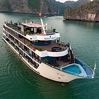 Combo Trọn Gói 2N1Đ Ngủ Đêm Trên Du Thuyền 5 sao Rosy Cruises Khám Phá Vịnh Hạ Long (Miễn Phí Chèo Thuyền Kayak, 04 Bữa Ăn Tiêu Chuẩn 5 Sao, Câu Mực Đêm...)