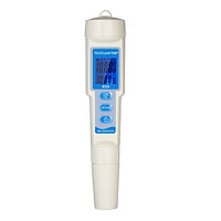 4-in-1 Water Quality Tester Pen Waterproof Water Quality Analysis Instrument PH/EC/TDS & Temperature Meter PH Meter TDS