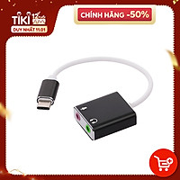 Tai nghe USB Loại C Card âm thanh ngoài Hi-Fi Magic Voice 7.1 CH chuyển đổi card âm thanh USB-C sang Jack 3.5mm