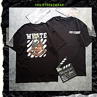 Áo thun tay lỡ form rộng YAS STREETWEAR phông unisex nam nữ, áo thun cotton100% phong cách streetstyle HÌNH IN KO TRÓC