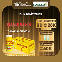 Bia Hơi Hà Nội - Thùng 24 lon 500ml