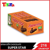 Bánh Xốp Socola Super star 12 x18g