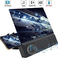 12 inch 3D HD Phone Screen Magnifier Desktop Bracket Movie Video Amplifier With Wired Speaker For Smart Phone Expander Holder