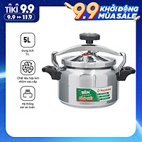 Nồi Áp Suất Cơ Nagakawa NAG1451 (5 Lít) - Làm Bằng Hợp Kim Nhôm Cao Cấp Siêu Bền - Dùng Với Bếp Gas, Bếp Hồng Ngoại - Hàng Chính Hãng