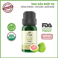 Tinh dầu Bưởi Việt Nam 24Care 10ML - Chiết xuất thiên nhiên, xông phòng, thanh lọc không khí, giảm căng thẳng, giảm đau đầu.