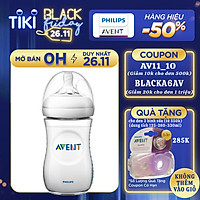 Bình sữa mô phỏng tự nhiên hiệu Philips Avent (260 ml - đơn) cho trẻ từ 1 tháng tuổi 693.13