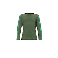 Áo T-shirt Bé Gái Tay Dài_Yvette LIBBY N'guyen Paris_YVETTE COOL GT1 _Màu Xanh rêu (Greenery)_Cotton Mélange hữu cơ (Organic)