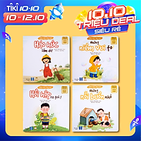Sách thơ cho bé - Bộ Cảm Xúc Của Con (2 cuốn thơ + 2 cuốn kể chuyện) - Truyện tranh cho trẻ tập nói, mầm non 0-1-2-3-4-5-6 tuổi (Sách Đọc to giúp con gọi tên cảm xúc)