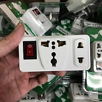 Ổ cắm điện đôi có công tắc nguồn, ổ cắm chuyển đổi du lịch quốc tế