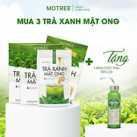 Bột trà xanh mật ong MOTREE sấy thăng hoa công nghệ Nhật Bản hộp 50gr