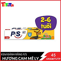 Kem Đánh Răng P/S Trẻ Em Hương Cam (45g) - Dành Cho Trẻ Từ 2 Đến 6 Tuổi