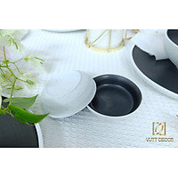 Chén nước chấm - Bộ Chén Đĩa Gốm Hay Là Đá