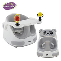 Ghế tập ngồi, ghế ăn dặm kiêm xe kéo 3 in 1 đa năng cho bé Mastela 1018, lót silicon cao cấp - tặng áo yếm mastela