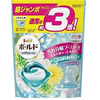 Túi 46 viên giặt xả Gelball 3D màu Xanh Dương Nội địa NHẬT BẢN