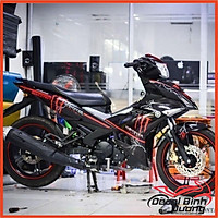 Tem Trùm Xe Dành Cho Exciter 150 Monter Đỏ Đen Đẹp Nhất