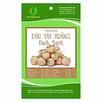 Combo 2 gói Hạt giống Dâu tây trắng Bạch Tuyết Golden Seeds 50 Hạt