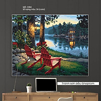 Tranh Sơn Dầu Số Hóa Dali - Tranh Tự Tô Nhiều Mẫu Khác Nhau - DIY Paint By Numbers
