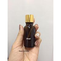 Chai thủy tinh nâu nắp vặn 20ml