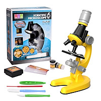 Microscope Science Kit 100X/400X/1200X Magnification Scientific Microscope with Slides Educational STEM Gift