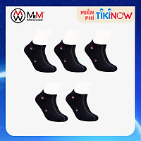 Combo 5 Đôi Tất Nam Vớ Nam Cổ Ngắn Lịch Lãm, Sang Trọng, Chất Liệu Sợi Cotton Co Giãn 4 Chiều Cao Cấp, Chống Hôi Chân MRM FASHION (Cùng Màu)