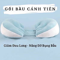 Gối bầu cánh tiên cao cấp nâng đỡ bụng hỗ trợ giảm đau lưng cho mẹ bầu