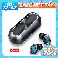 Tai nghe không dây cảm biến vân tay thông minh, kết nối bluetooth 5.0 tiết kiệm pin - Hàng nhập khẩu