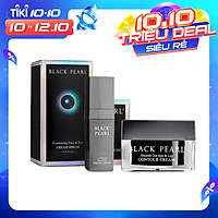 Combo Black Pearl Face & Eye - Serum Dưỡng Chuyên Sâu Chống Lão Hóa Vùng Mặt Và Mắt Black Pearl + Kem Xóa Bỏ Nếp Nhăn Vùng Mắt Và Môi - Có Nguồn Gốc Từ Biển Chết - Xuất Xứ Israel - Làm Chậm Lại Các Dấu Hiệu Lão Hóa Từ Trong Ra Ngoài