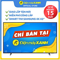Smart Tivi Crystal Samsung 4K 43 inch UA43AU8100 Mới 2021