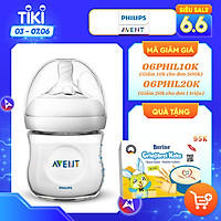 Bình sữa mô phỏng tự nhiên hiệu Philips Avent (125 ml - đơn) cho trẻ từ 0 tháng tuổi 690.13