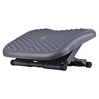 Under Desk Footrest with Massaging Bead Adjustable Ergonomic Foot Rest Pressure Relief 3 Height Setting Tilt Angle