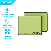 Miếng Lót Chuột/ Tấm Di Chuột ACOME AMP01 Kích thước 22 x 18 cm Chất liệu Vải + Cao su Màu Sắc Thời Thượng - Hàng chính hãng