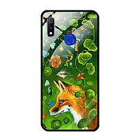 Ốp Lưng Kính Cường Lực cho Realme 3 Pro - 0412 FOX03 - Hàng Chính Hãng