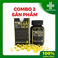 Viên Nang Dầu (Combo 2) - Dầu Sachi Ichi (Omega Sachi 3 -6 -9) Chứa 90% Omega 3-6-9 Nguồn Gốc Thực Vật, 100% dầu Sacha Inchi ép lạnh, hoàn toàn tự nhiên, đẹp da, duy trì sức khỏe tim mạch, não bộ, thị lực -Mọi lứa tuổi (30 Viên 50 mg)