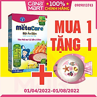 Bột ăn dặm tốt cho bé Nutricare Metacare Tôm phô mai củ dền & olive (200g)